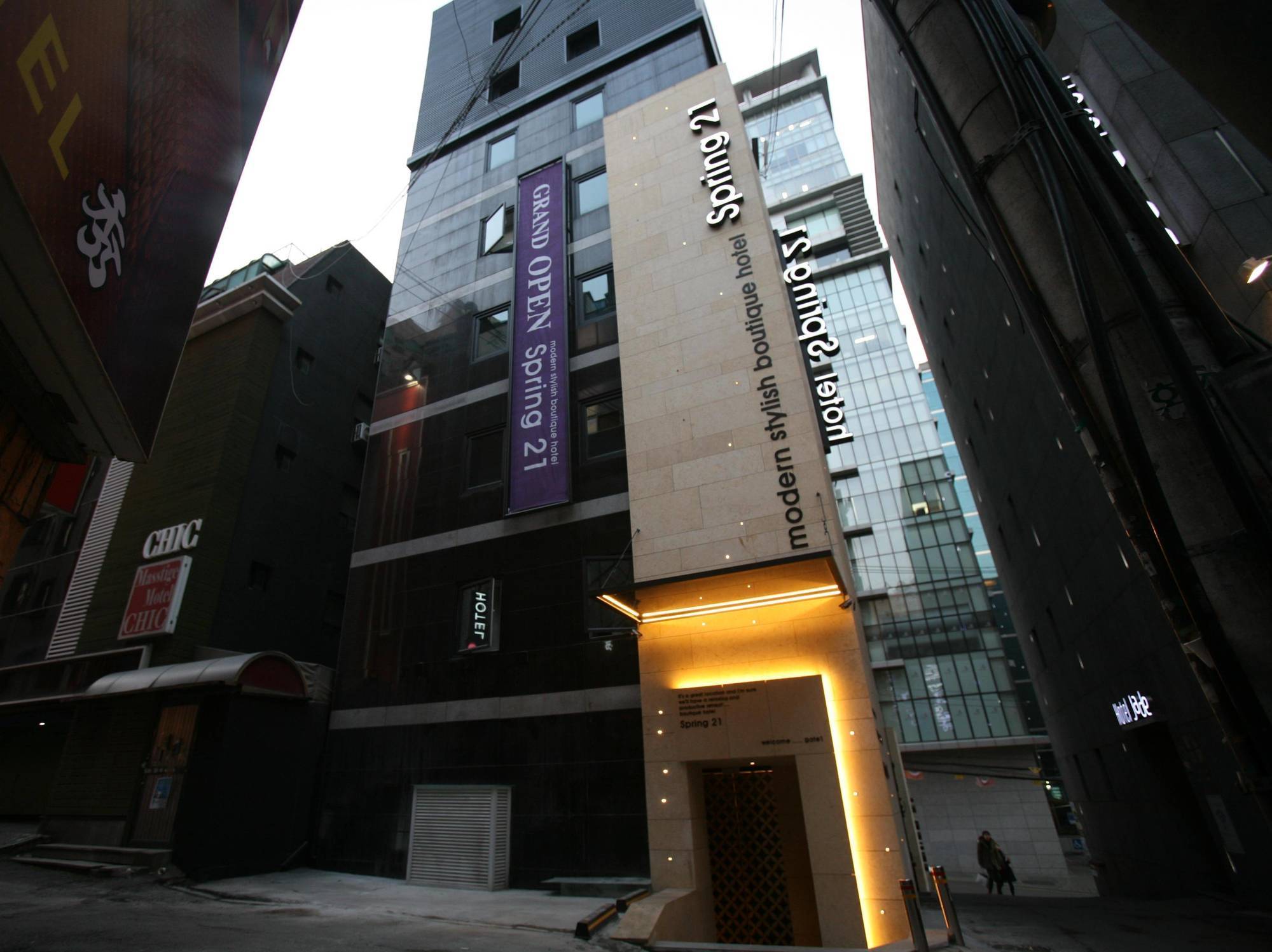 Spring 21 Hotel Sinchon Soul Exteriér fotografie